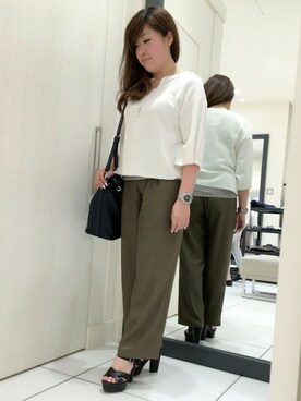 「LAUTREAMONT（ロートレアモン）のアイテム（ニット/セーター）」を使った、LAUTREAMONT CO. ONLINE SHOP ZOZOTOWNさん（レディース・156cm）の春コーディネート