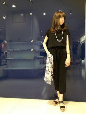 「la.f...」｜「アイテム（オールインワン・サロペット）」を使った、LAUTREAMONT CO. ONLINE SHOP ZOZOTOWNさん（レディース・168cm）の夏コーディネート
