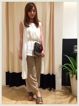 「BIANCA（ビアンカ）のアイテム」を使った、LAUTREAMONT CO. ONLINE SHOP ZOZOTOWNさん（レディース・160cm）の夏コーディネート