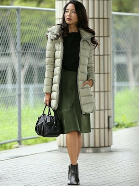 「TATRAS（タトラス）のアイテム（ダウンジャケット/コート）」を使った、LAUTREAMONT CO. ONLINE SHOP ZOZOTOWNさん（レディース・170cm）の秋コーディネート