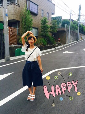 nana . n ♡さん（レディース・158cm）の夏コーディネート