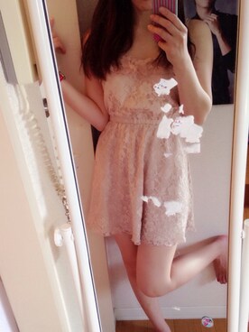 「キャミソールワンピ」｜美依晨さん（レディース・158cm）の春コーディネート