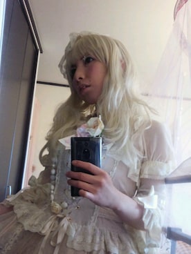 「ロリィタ」｜「アイテム（その他アウター）」を使った、桜沢蘭さん（レディース・153cm）の春コーディネート