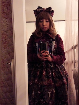 「ロリィタ」｜「アイテム（その他アウター）」を使った、桜沢蘭さん（レディース・153cm）の冬コーディネート
