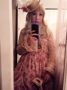 「ロリィタ」｜「アイテム（その他アウター）」を使った、桜沢蘭さん（レディース・153cm）の冬コーディネート