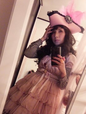 「HELL CAT PUNKS（ヘルキャットパンクス）のアイテム（トップス）」を使った、桜沢蘭さん（レディース・153cm）の夏コーディネート