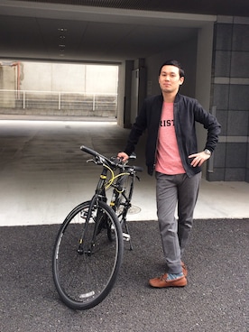 「Saturdays NYC（サタデーズ ニューヨークシティ ）のアイテム（ブルゾン）」を使った、echigo711さん（メンズ・170cm）の春コーディネート
