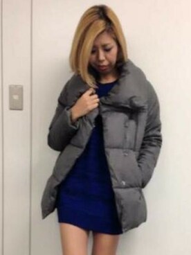 「VENCEEXCHANGE（ヴァンスエクスチェンジ）のアイテム（その他アウター）」を使った、Yukiさん（レディース・168cm）の冬コーディネート