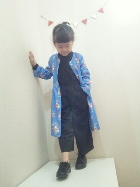 「GLOBAL WORK（グローバルワーク）のアイテム（オールインワン・サロペット）」を使った、choco★さん（キッズ・110cm）の秋コーディネート