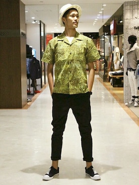 TAKEKAWAさん（メンズ・187cm）の夏コーディネート