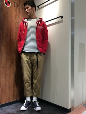 「グラミチ」｜TAKEKAWAさん（メンズ・187cm）の春コーディネート