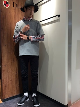 「白ソックス」｜TAKEKAWAさん（メンズ・187cm）の春コーディネート