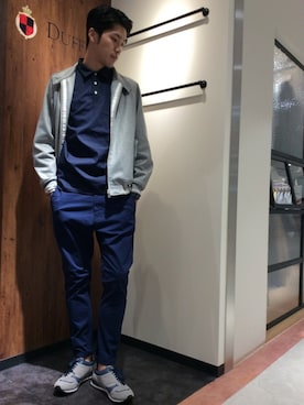 「The DUFFER of ST.GEORGE（ザダファーオブセントジョージ）のアイテム（ブルゾン）」を使った、TAKEKAWAさん（メンズ・187cm）の春コーディネート