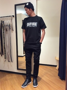 「アイテム（ニットキャップ/ビーニー）」を使った、TAKEKAWAさん（メンズ・187cm）の夏コーディネート