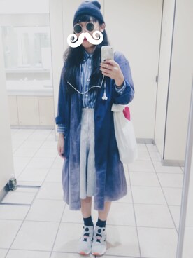 「keisuke kanda（ケイスケカンダ）のアイテム（パンツ）」を使った、おばけちゃんさん（レディース・156cm）の秋コーディネート