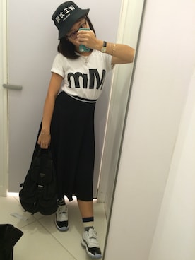 「MONKI（モンキ）のアイテム（ドレス）」を使った、Gさん（レディース・163cm）の秋コーディネート