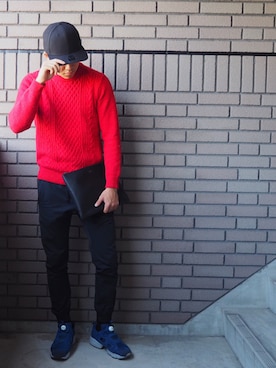 「Saturdays NYC（サタデーズ ニューヨークシティ ）のアイテム（バッグ）」を使った、yaassuuさん（メンズ・174cm）の秋コーディネート