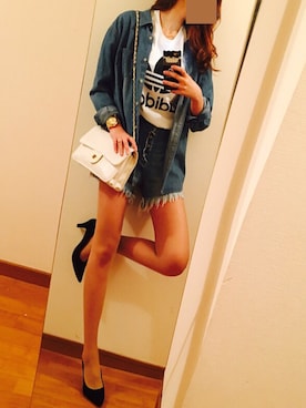 「NET（ネット）のアイテム（パンプス）」を使った、sxxiさん（レディース・171cm）の春コーディネート