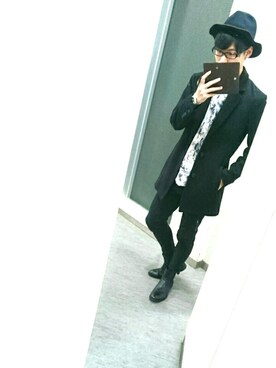 「Murder License（マーダーライセンス）のアイテム（ジャケット/アウター）」を使った、Katohさん（メンズ・169cm）の冬コーディネート