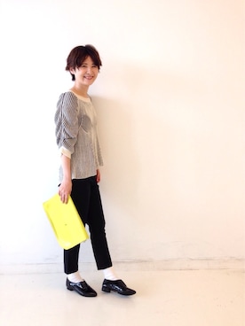 「nusy（ヌージー）のアイテム」を使った、haco-on-acoさん（レディース・162cm）の夏コーディネート