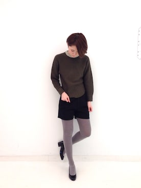 「nusy（ヌージー）のアイテム」を使った、haco-on-acoさん（レディース・164cm）の冬コーディネート