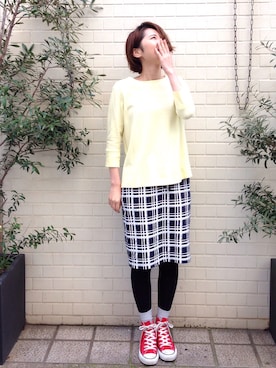 「アイテム（その他トップス）」を使った、haco-on-acoさん（レディース・164cm・20代）の春コーディネート