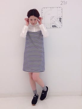 「ディスクブレイズ」｜「アイテム（ワンピース/ドレス）」を使った、haco-on-acoさん（レディース・164cm）の春コーディネート