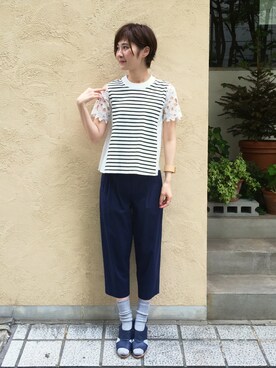 「haco!（ハコ）のアイテム」を使った、haco-on-acoさん（レディース・164cm）の夏コーディネート