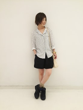 「haco!（ハコ）のアイテム（トップス）」を使った、haco-on-acoさん（レディース・164cm）の夏コーディネート