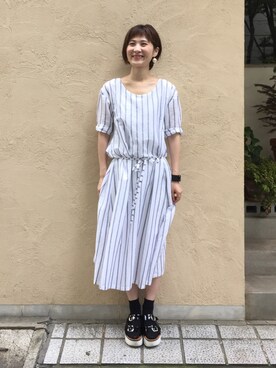 「タイムセール」｜「アイテム（ワンピース/ドレス）」を使った、haco-on-acoさん（レディース・164cm）の夏コーディネート