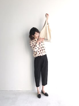 「haco!（ハコ）のアイテム（モカシン/デッキシューズ）」を使った、haco-on-acoさん（レディース・165cm）の冬コーディネート