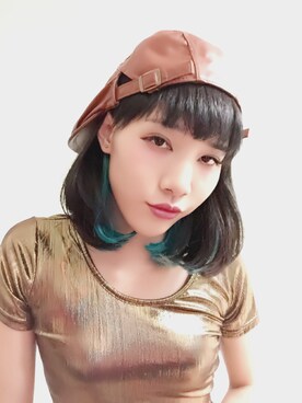 「NET（ネット）のアイテム（帽子）」を使った、（Zoe）卓琳さん（キッズ・162cm）の春コーディネート