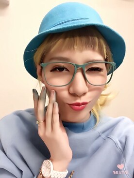 「NET（ネット）のアイテム（帽子）」を使った、（Zoe）卓琳さん（キッズ・162cm）の春コーディネート