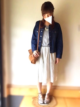 「ARROW（アロー）のアイテム（バッグ）」を使った、ゆかさん（レディース・164cm）の春コーディネート