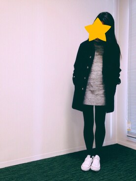 「アイテム（ステンカラーコート）」を使った、Mizuki Takaiさん（レディース・168cm・10代）の冬コーディネート