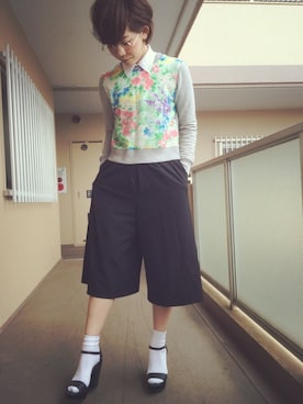 「スエット」｜RICAさん（レディース・163cm）の春コーディネート