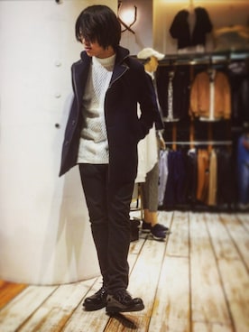 「GGD（ジージーディー）のアイテム」を使った、GRAND GLOBAL下北沢店さん（メンズ・170cm）の秋コーディネート