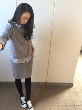 MITSUMIさん（レディース・160cm）の冬コーディネート