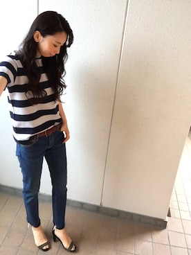 「Lulud（ルルド）のアイテム」を使った、MITSUMIさん（レディース・160cm）の夏コーディネート