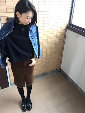 「スエット」｜「アイテム（その他シューズ）」を使った、MITSUMIさん（レディース・160cm）の秋コーディネート