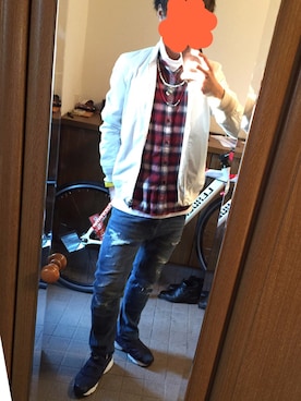 「タートル」｜「アイテム（ブルゾン）」を使った、Ryoさん（メンズ・171cm）の秋コーディネート