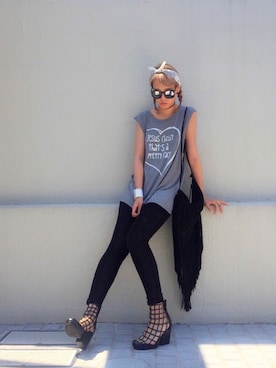 「202FACTORY（202ファクトリー）のアイテム」を使った、濱内奈々子 さん（レディース・164cm）の夏コーディネート