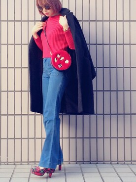 「G.V.G.V.（ジーヴィージーヴィー）のアイテム（その他アウター）」を使った、濱内奈々子 さん（レディース・164cm）の春コーディネート