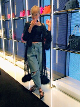「Cry.」｜「アイテム（トップス）」を使った、濱内奈々子 さん（レディース・164cm）の春コーディネート