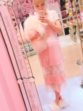 「ランジェリーワンピース」｜濱内奈々子 さん（レディース・164cm）の秋コーディネート