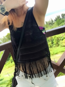 「アイテム（アナログ腕時計）」を使った、ya-maさん（レディース・162cm）の夏コーディネート