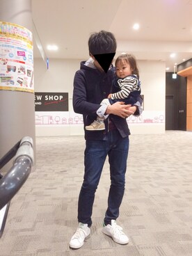 「男気japan」｜「アイテム（サロペット/オーバーオール）」を使った、okuさん（キッズ・80cm）の秋コーディネート