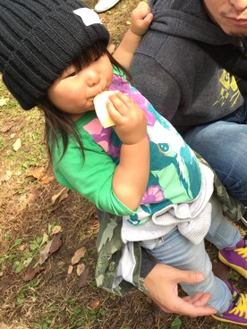 「vanavana（ヴァナヴァナ）のアイテム」を使った、riokanaさん（キッズ・90cm）の冬コーディネート