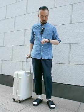 「リモワ」｜UNITED ARROWS 有楽町店 STAFF 01さん（メンズ・172cm）の夏コーディネート