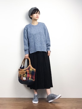 「MidiUmi（ミディウミ）のアイテム」を使った、yukiさん（レディース・152cm）の冬コーディネート